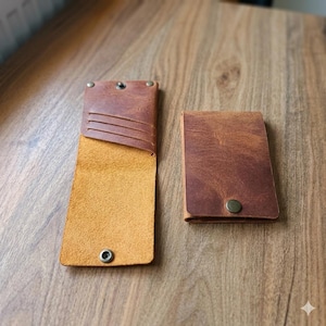 Vector wallet, leather card wallet, leather patterns, genuine leather, minimalist wallet, slim wallet, WALLET9