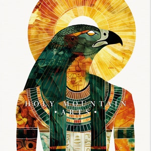 RA the Egyptian Sun God - Large Art Print (3 Sizes) Egyptian Sacred Art ...