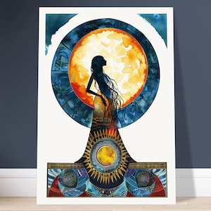 PERSEPHONE - MOTHER EARTH - Large Art Print (3 Sizes) Goddess Art Gaia