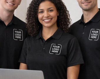 Embroidered Business Uniform Polo Shirt | 4x4 inch Logo | 65/35 Piqué Fabric | For Employees