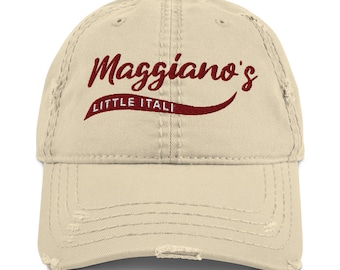 Distressed Dad Hat Maggianos Restaurant