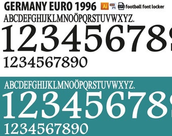 Schrift 2018 Euro 1996 SVG in SVG, EPS, Ai