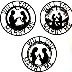 Wil je met me trouwen bundel digitale cut-bestanden SVG | Vrouw voorstel SVG | Bruiloft SVG, EPS, DXF, PNG, JPG | Bestand knippen