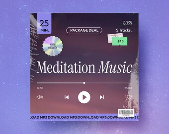 Zen Sounds, Wellness Audio, Guided Meditation Tracks, Calm Sleep, Stress Relief MP3, Serenity Music, Healing Frequencies, Digital Download