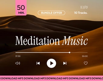 Mindful Meditation, Deep Sleep, Relaxation Audio, Zen Tracks, Wellness Playlist, MP3 Download, Calm Music, Yoga, Peace Sounds, Manifestation