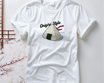 Onigiri Tshirt Japanese Food Rice Tee, Sushi Lover Gift, Foodie Shirt