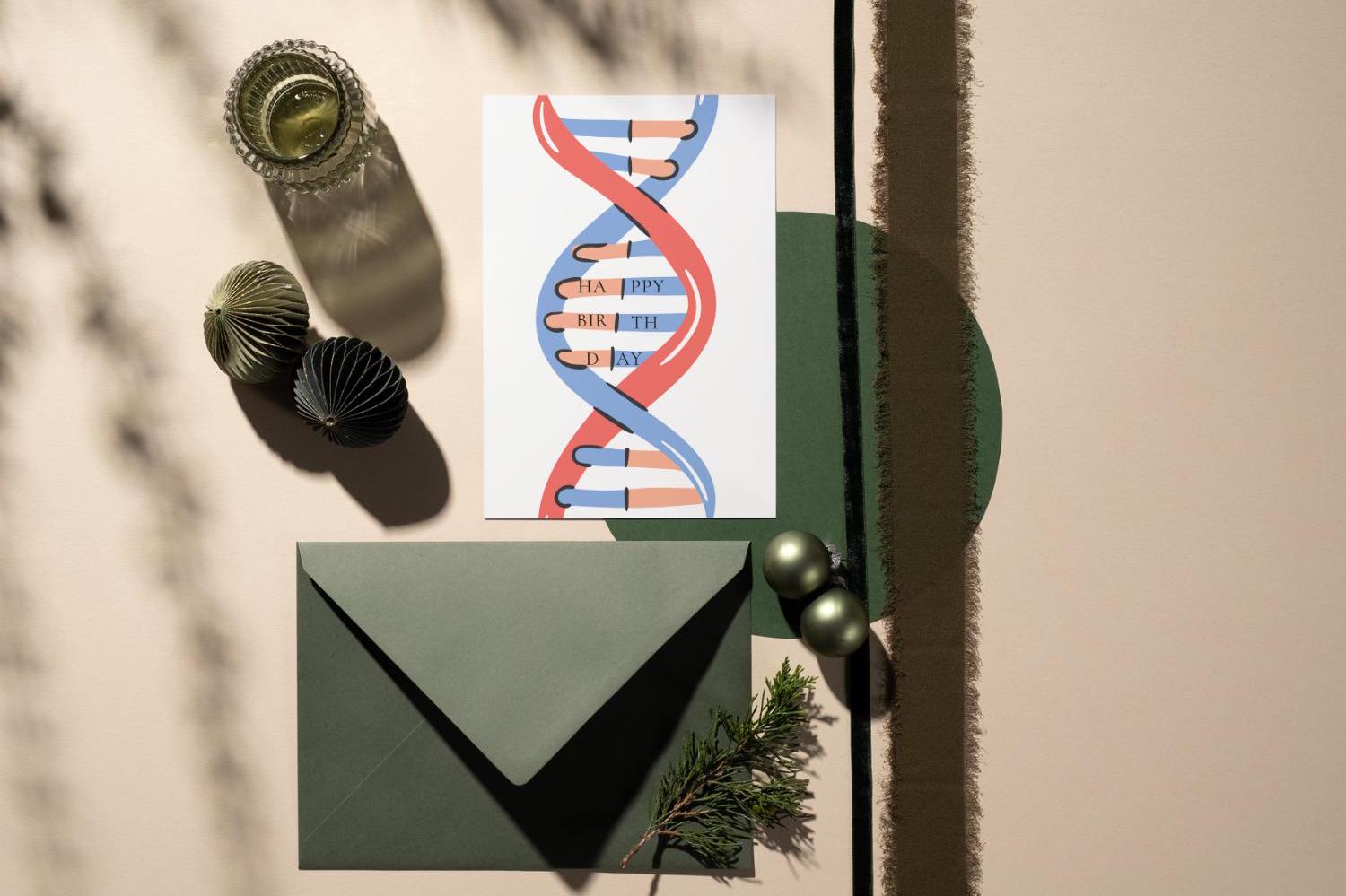 Happy Birthday DNA Card - Biology Birthday Card - Science-themed ...