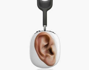 Roligt AirPods Max-skal med örontryck, udda skyddande hörlursskal för musikälskare
