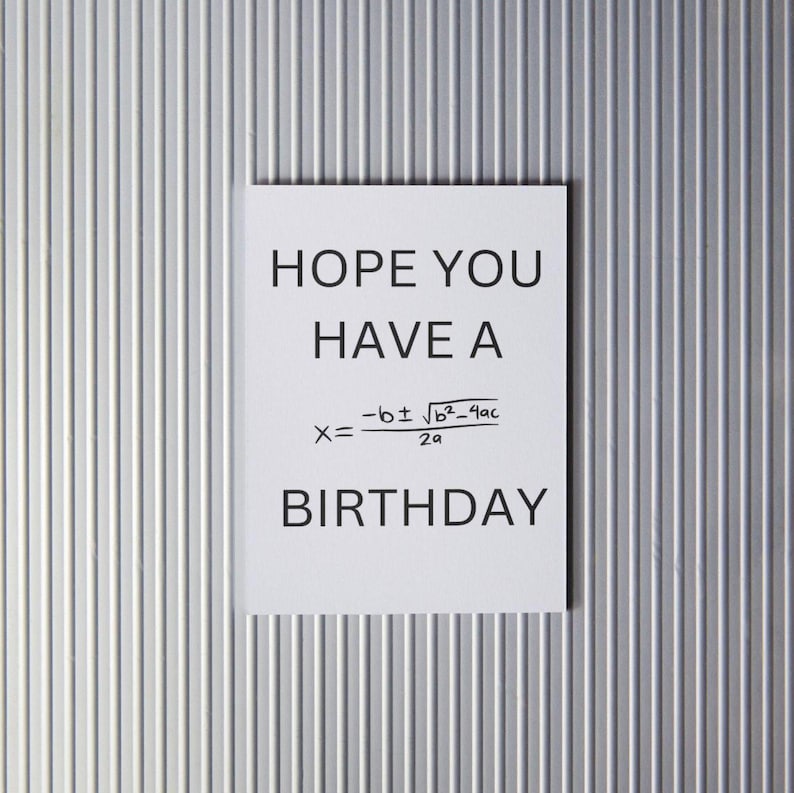 Birthday Text Math Math Birthday Card, Math Geek Geburtstag, Happy Birthday Pi Math, Funny ...
