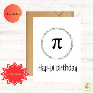 Cartão de aniversário engraçado para nerds de matemática, presente geek, humor matemático, cartão de felicitações exclusivo, ideia de presente inteligente