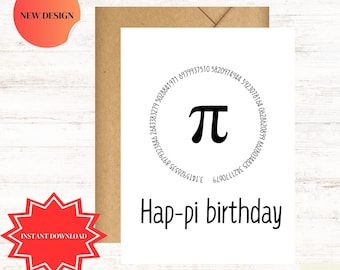 Zabawna kartka urodzinowa dla nerda matematycznego, prezent dla geeków, humor matematyczny, wyjątkowa kartka z pozdrowieniami, pomysłowy pomysł na prezent