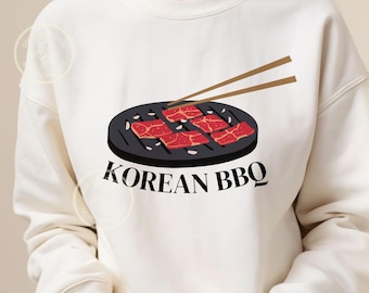 Asiatisch Grillen Poster, koreanisches Essen Poster, Foodie Wandkunst, Foodie Geschenk, Küche Dekor, Digitaldruck