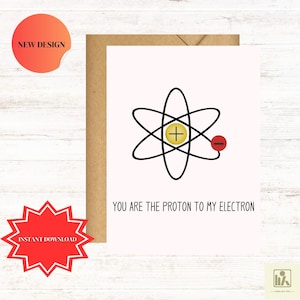 Tarjeta de cumpleaños de química, regalo para nerds, tarjeta para amantes de la ciencia, regalo para profesores de química, tarjeta con juego de palabras