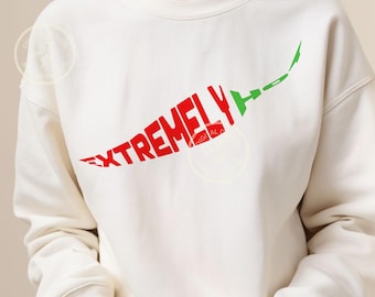 Extrem Hot Chili Peppers digitales Design, scharfes Essen Clipart, Instant Download, Foodie Kunstdruck