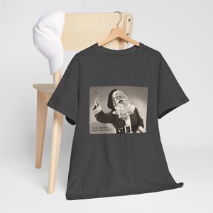 Vintage Santa T-shirt, Retro Graphic Christmas Tee, Festive Holiday Shirt, Santa Lover Gift