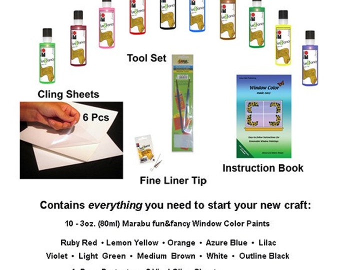 Make Your Own Window Clings With Marabu Window Cling Paints Deluxe