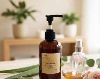 Trini Naturals Turmeric 3-in-1 Wash: Natural Herbal Cleanser with Aloe, Honey & Rose Water