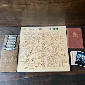 Plateau de jeu Leela en bois : ensemble de yoga chakra personnalisé
