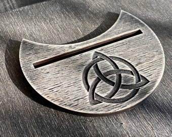 Wooden Tarot Card Holder: Altar Stand, Witchcraft Divination Tool