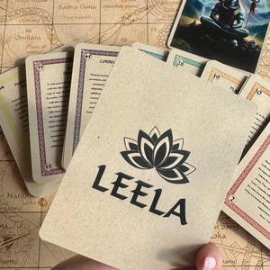 Cartas del Juego de Leela, Lila el Juego de la Vida, juego de autodescubrimiento, juego de transformación, regalo esotérico, psicología