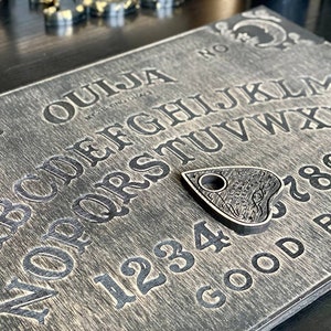 Ouija board & planchette, wooden talking spirit board, esoteric magic gift, fortune teller boards tools