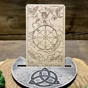 Tarot card of the day, Rider-Waite-Smith, Single Tarot card, custom engraved wooden Tarot, divination tool, amulet gift idea
