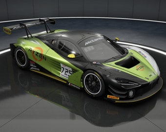 Mclaren 720S GT3 Evo livery for Assetto Corsa Competizione - Lime