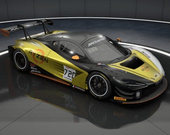 Mclaren 720S GT3 Evo Livery for Asseto Corsa Competizione - Yellow