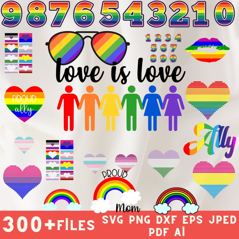 LGBT Svg Bundle, Gay Pride Svg, Lgbt Png Files, Lesbian Svg, Lgbt Svg ...