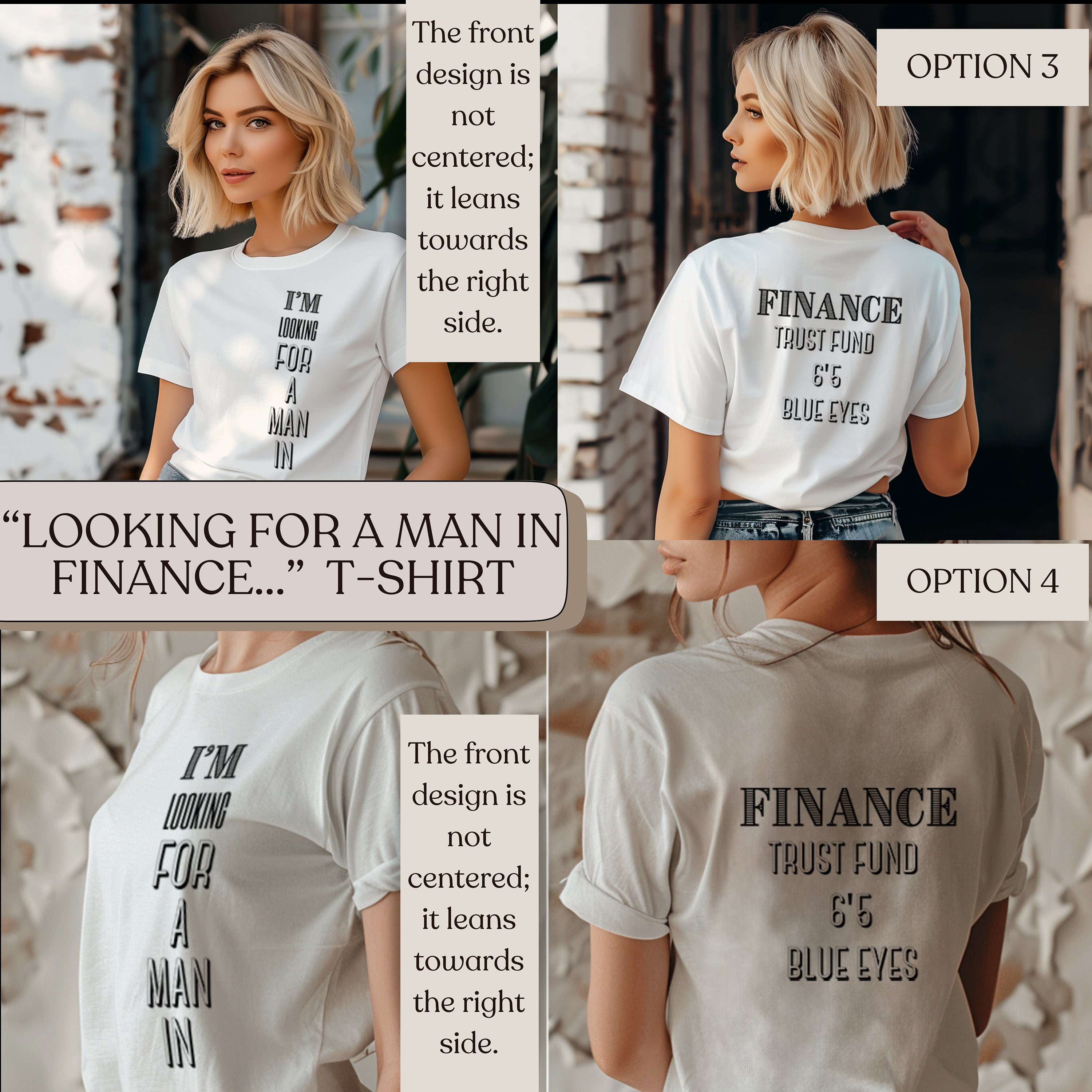 LOOKING FOR A MAN IN FINANCE OVERSIZED GRAPHIC TEE