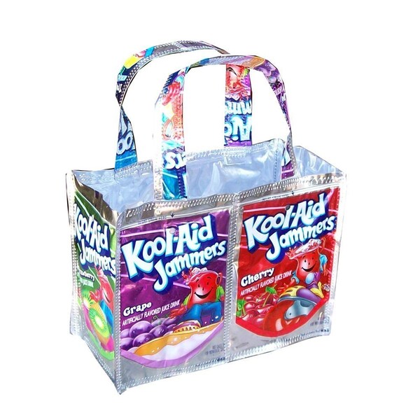 Small Rainbow Kool Aid Recycled Juice Pouch Purse