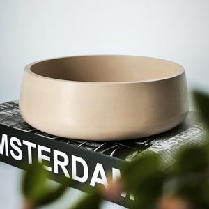 Handgjord skål i svart och vit marmor: Soffbordsbricka, nyckelhållare 5 Light Beige