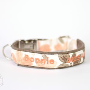 Personalized Dog Collar - Custom Dog Collar for Medium Dog/Large Dog - Embroidered Collar with Name Telephone Number - Padded Custom Collar