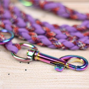 Braided Dog Leash - Custom Braided Dog Lead for a Small Dog/Medium Dog - 2 m/6.6 feet - Dog Lead Handmade - Adjustable Leash Leashes Gift
