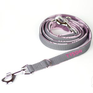 Personalized Dog Leash - Custom Dog Leash with Name Embroidery - Long Padded Dog Lead Handmade - Adjustable Dog Lead Leash Leashes Dog Gift