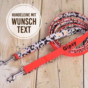 Personalized Dog Leash - Custom Dog Leash with Name Embroidery - Long Padded Dog Lead Handmade - Adjustable Dog Lead Leash Leashes Dog Gift