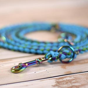 Braided Dog Leash - Custom Braided Dog Lead for a Small Dog/Medium Dog - 2 m/6.6 feet - Dog Lead Handmade - Adjustable Leash Leashes Gift