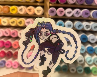 Arcane Stickers Jinx, Vi, Ekko, Caitlyn, Issa Stickers