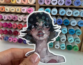 Perfect Blue Sticker Anime Girl Stickers