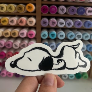 Snoopy Stickers Small Big Cute Dog Puppy Cartoon Peanuts Sticker