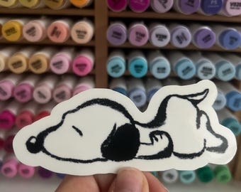 Snoopy Stickers Small Big Cute Dog Puppy Cartoon Peanuts Sticker