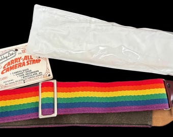 Rare Vintage 1975 Bobby Lee Carry All Strap, For Bag Purse Camera, Rainbow Gay LGBT Pride
