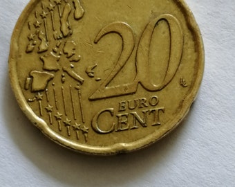 Italy 20 Euro cent 2002 defect