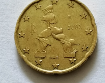 Italien 20 Euro Cent 2002 Defekt