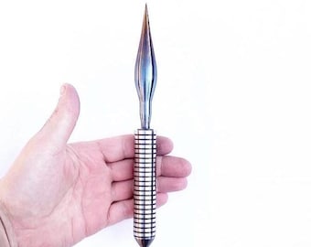 Stainless Steel Marlin Spike: Hand Machined Paracord Ropework Tool