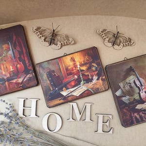 HandMade HomeDecor / Wooden picture / Wall wooden hanging