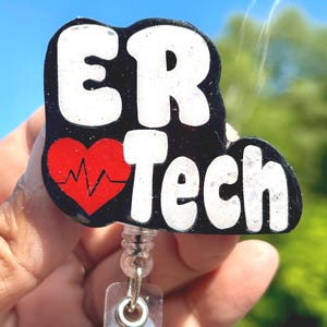 ER Tech Badge Reel | Emergency Room ID Holder