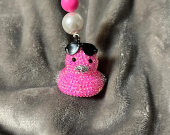 Hanging rubber duck/bedazzled car duck/sparkly duck/ sequin rubber duck/blinged duck/rhinestone rubber duck/Bling ducks/sparkle ducks