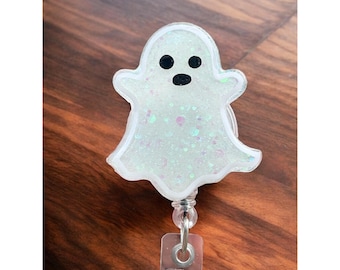 Ghost Badge Reel: Halloween ID Holder