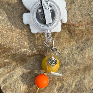 Funny Dog Pumpkin Badge Reel - Fall Felt Retractable ID Holder For Nurses & Teachers - View #11